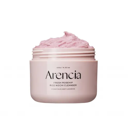 Успокаивающая паста для умывания Arencia - Fresh Rosehip Rice Mochi Cleanser, 120г