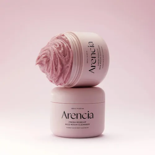 Успокаивающая паста для умывания Arencia - Fresh Rosehip Rice Mochi Cleanser, 120г