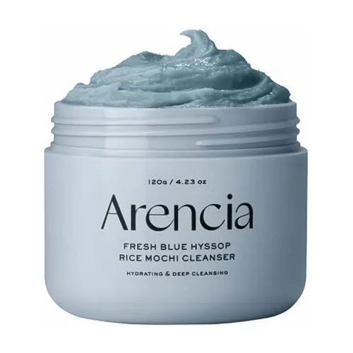 Увлажняющая паста для умывания лица с рисом ARENCIA Fresh Blue Hyssop Rice Mochi Cleanser - 120g
