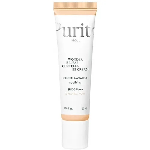 BB cream with centella extract, PURITO Wonder Releaf 13 Natural Ivory, 30ml