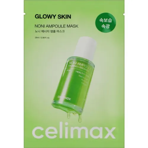 Питательная тканевая маска для лица с экстрактом плодов нони CELIMAX The Real Noni Energy Ampoule Mask, 1шт