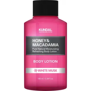 Body lotion with "white musk" fragrance Kundal Honey & Macadamia White Musk, 100ml