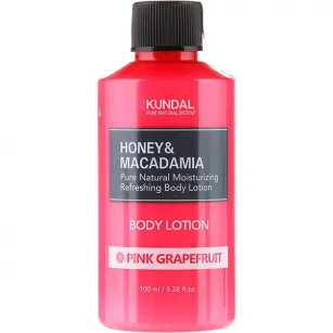 Ενυδατική λοσιόν σώματος με άρωμα "Ροζ Γκρέιπφρουτ" UNDAL HONEY & MACADAMIA PURE BODY LOTION 100ml