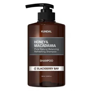 Sulfate-free restorative hair shampoo Kundal with blackberry scent, 500 ml