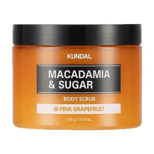 Скраб для тіла цукровий "Рожевий грейпфрут" KUNDAL MACADAMIA & SUGAR BODY SCRUB, 550г
