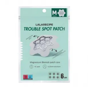 Hydrocolloid Acne Patches Lalarecipe Trouble Spot Patch M, 6 pcs Hydrocolloid Acne Patches Lalarecipe Trouble Spot Patch M, 6 pcs