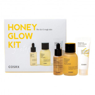 Soothing facial skincare set with propolis