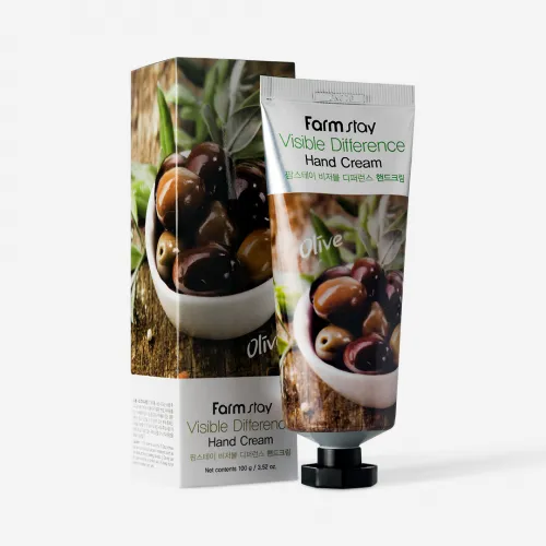Крем для рук с экстрактом оливы FARMSTAY Visible Fifference Hand Cream Olive, 100ml