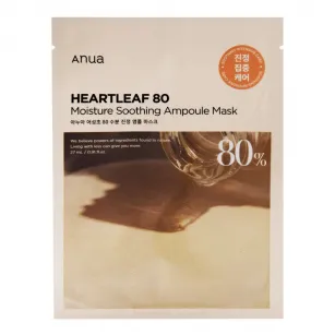 Успокаивающая тканевая маска для лица ANUA Heartleaf 80 Moisture Soothing Ampoule Mask, 1шт