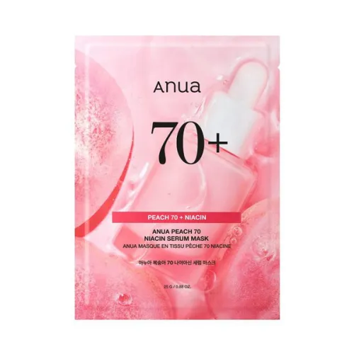 Осветляющая тканевая маска с экстрактом персика ANUA Peach 70 Niacin Serum Mask, 25ml 1PCS