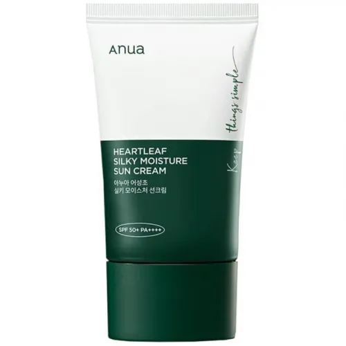 Moisturizing Sunscreen ANUA Heartleaf Silky Moisture Sunscreen SPF50+, 50ml