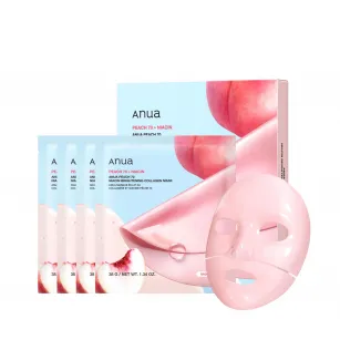Осветляющая коллагеновая маска для лица ANUA Peach 70 Niacin Brightening Collagen Mask, 4шт