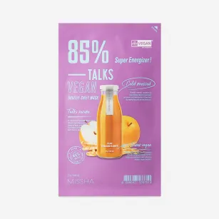Toning sheet mask Missha Talks Vegan Squeeze, 27 g