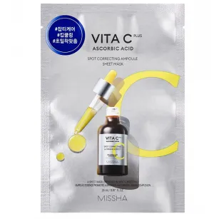 Υφασμάτινη μάσκα προσώπου με Βιταμίνη C Missha Vita C Plus, 26 ml Υφασμάτινη μάσκα προσώπου με Βιταμίνη C Missha Vita C Plus, 26 ml