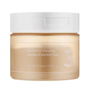 Pads for facial skin radiance Numbuzin No.3 Radiance Glowing Jumbo Essence Pad, 70pcs Pads for facial skin radiance Numbuzin No.3 Radiance Glowing Jumbo Essence Pad, 70pcs