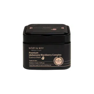 Face masks with idebenone Mary&May Premium Idebenone Blackberry Complex, 20 pcs