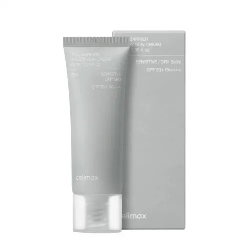 Зволожуючий сонцезахисний крем з церамідами Celimax Dual Barrier Watery Sun Cream SPF50+ PA++++, 40мл
