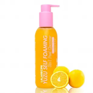 Illuminating cleansing foam with yuzu extract LALARECIPE Yuzu Self Foaming 3in1 Peel Cleanser, 200ml Illuminating cleansing foam with yuzu extract LALARECIPE Yuzu Self Foaming 3in1 Peel Cleanser, 200ml