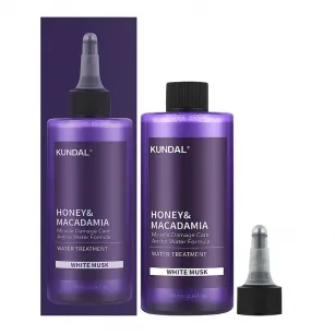 Μάσκα για πλήρωση μαλλιών KUNDAL Μέλι & Μακαντέμια Λευκός Μόσχος, 300ml