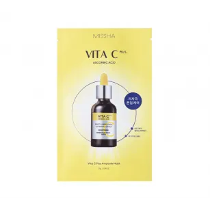 Sheet mask for face with vitamin C MISSHA Vita C Plus Spot Correcting Ampoule Sheet Mask, 1 piece