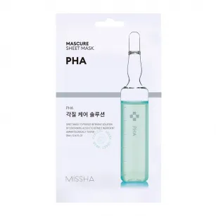 Увлажняющая тканевая маска с кислотой PHA Missha - Mascure Peeling Solution Sheet Mask - PHA, 1шт