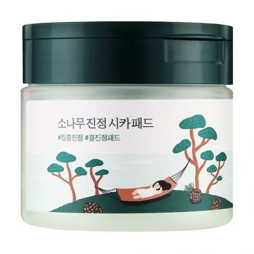 Soothing peeling pads with pine needle extract ROUND LAB Pine Calming Cica Pad, 50pcs