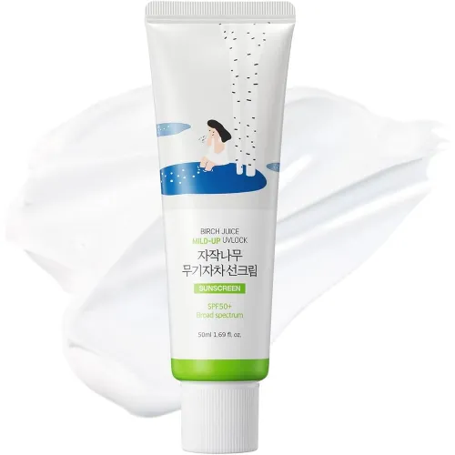 Сонцезахисний крем з березовим соком ROUND LAB BIRCH JUICE MILD-UP SUNSCREEN 50мл