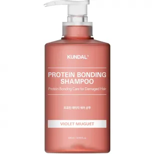 Restorative Protein Shampoo KUNDAL PROTEIN BONDING CARE SHAMPOO VIOLET MUGUET, 500ml Restorative Protein Shampoo KUNDAL PROTEIN BONDING CARE SHAMPOO VIOLET MUGUET, 500ml