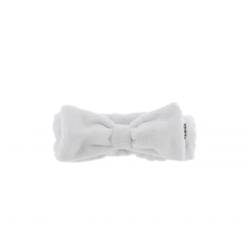 White Trimay Big Ribbon Hair Band