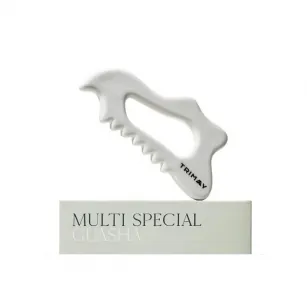 Καθολικός κεραμικός ξύστρα γκουά σα για πρόσωπο και σώμα TRIMAY Multi Special Guasha, 1 τεμάχιο