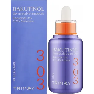 Відновлювальна сироватка для обличчя з бакучиолом Trimay bakutinol derm active ampoule, 30мл