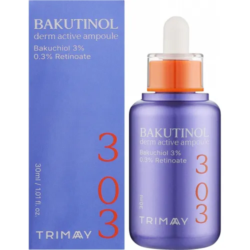 Restorative face serum with bakuchiol Trimay bakutinol derm active ampoule, 30ml