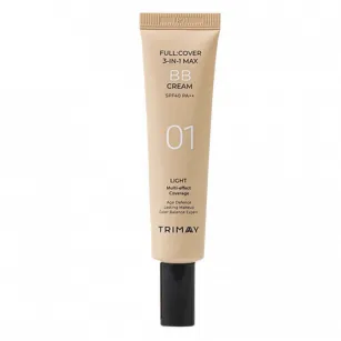 BB-крем з ефектом повного покриття 3-в-1 №01 Світлий Trimay full cover 3-in-1 max bb cream spf40 pa++ 01 light, 30мл