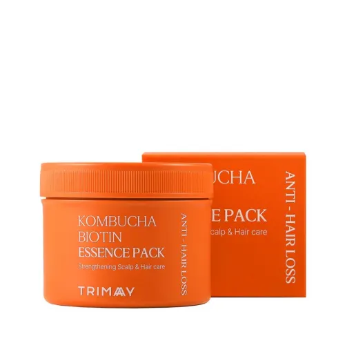 Восстанавливающая маска против выпадения волос Trimay Kombucha Biotin Essence Pack, 180мл