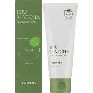 Soothing cleansing foam with matcha extract TRIMAY Jeju Matcha Low pH, 100ml