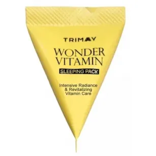 Night mask for radiant skin with a complex of vitamins and niacinamide TRIMAY Wonder Vitamin, 3ml