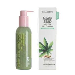 Foam Cleanser with Centella and Hemp Seeds LALARECIPE Hemp Seed Mild Cica 3in1, 200ml Foam Cleanser with Centella and Hemp Seeds LALARECIPE Hemp Seed Mild Cica 3in1, 200ml