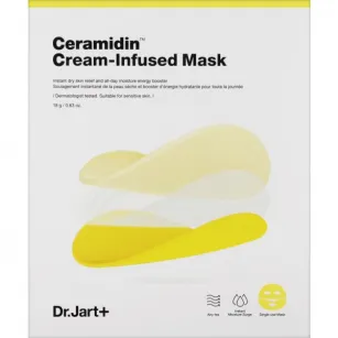 Restorative Protective Sheet Mask Dr.Jart+ Ceramidin Cream-Infused Mask-GB-BB, 1 piece