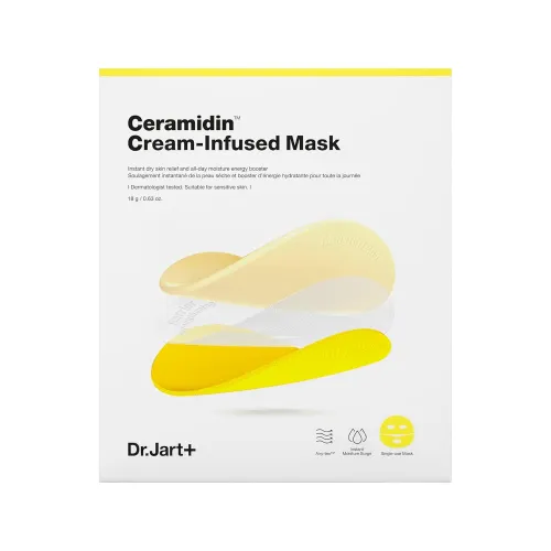Moisturizing masks with ceramides Dr.Jart+ Ceramidin Cream-Infused, 5pcs