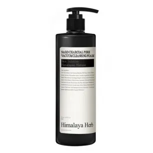 Cleansing Foam for Deep Pore Cleansing Nard Charcoal Pore Vacuum Cleansing Foam, 500ml
