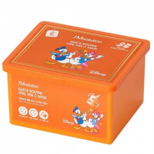 Set of tone-evening masks with Vitamin C JM Solution Disney Quick Routine, 30pcs