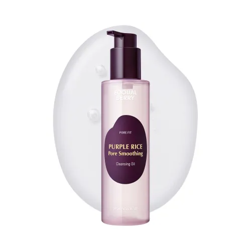 Hydrophilic Makeup Remover Oil Eqqualberry - Purple Rice Pore Smoothing Cleansing Oil, 200ml