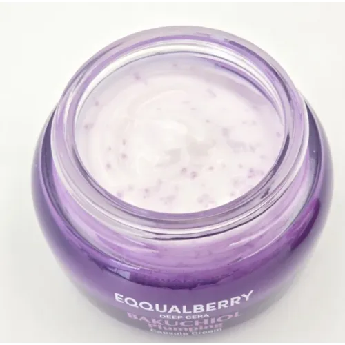Moisturizing cream with bakuchiol EQQUALBERRY Bakuchiol Plumping Capsule Cream, 50ml