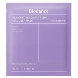 Collagen face mask with PDRN Biodance Rejuvenating Caviar PDRN Real Deep Mask, 1 piece