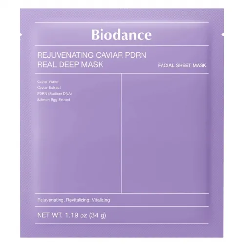 Collagen face mask with PDRN Biodance Rejuvenating Caviar PDRN Real Deep Mask, 1 piece