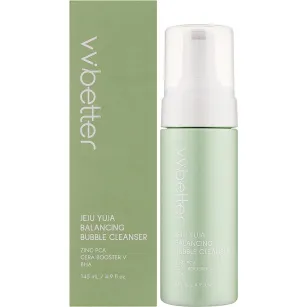 Απαλός αφρός για ευαίσθητη, μικτή και με τάση ακμής επιδερμίδα VVBETTER JEJU YUJA BALANCING BUBBLE, 145ml Απαλός αφρός για ευαίσθητη, μικτή και με τάση ακμής επιδερμίδα VVBETTER JEJU YUJA BALANCING BUBBLE, 145ml