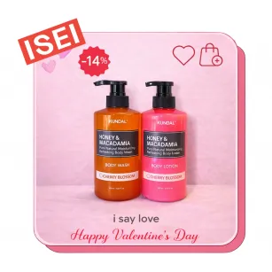 Σετ Σώματος Kundal Blooming Cherry, 500ml + 500ml