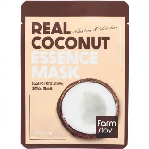 Fabric face mask with coconut extract FarmStay Real Coconut, 23 ml