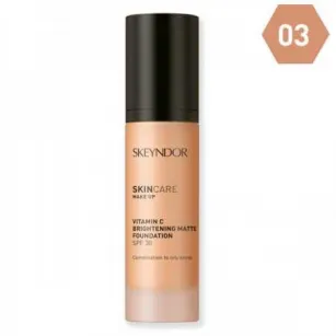 Skeyndor Skincare Make Up Vitamin C Brightening Matte Foundation SPF 30 03, 30ml Skeyndor Skincare Make Up Vitamin C Brightening Matte Foundation SPF 30 03, 30ml