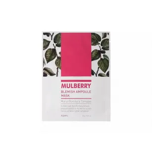 Ενυδατική και φωτεινή μάσκα ύφασματος A'PIEU Mulberry Blemish, 23ml Ενυδατική και φωτεινή μάσκα ύφασματος A'PIEU Mulberry Blemish, 23ml